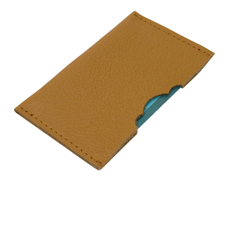 Leather accessories credit card holder on a white background